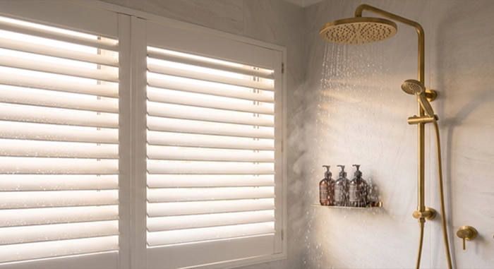 Bathroom Window Treatments: Shutters for Privacy, Light & Humid Rooms