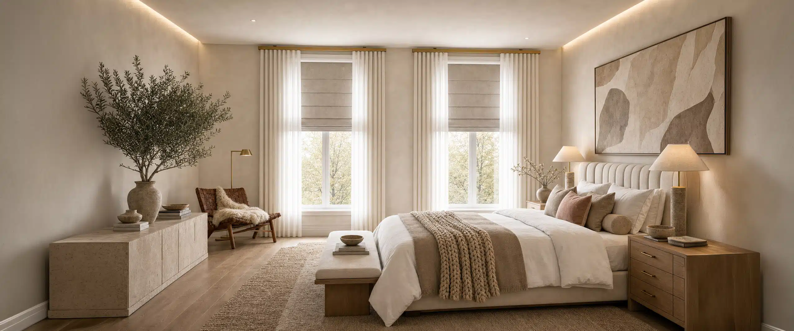 Layered Window Treatments